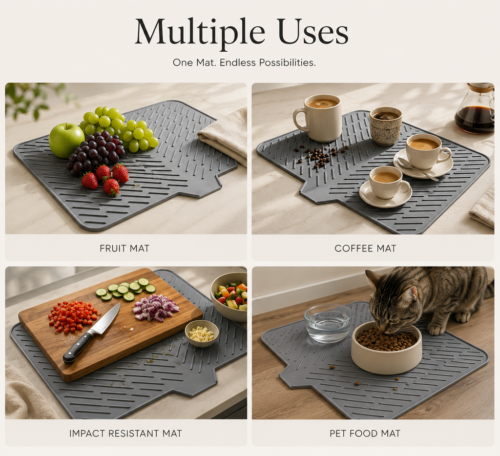 Premium Silicone Kitchen Drying Mat