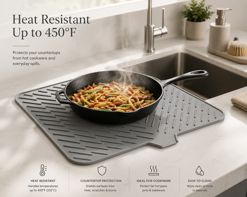 Premium Silicone Kitchen Drying Mat