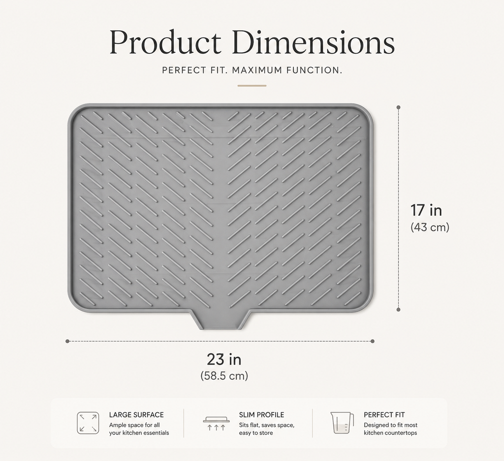 Premium Silicone Kitchen Drying Mat