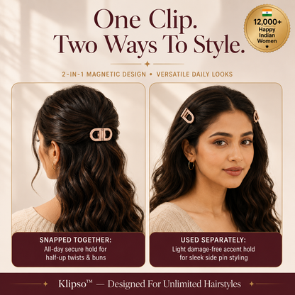 Klipso™ India's First Smart Hair Clips