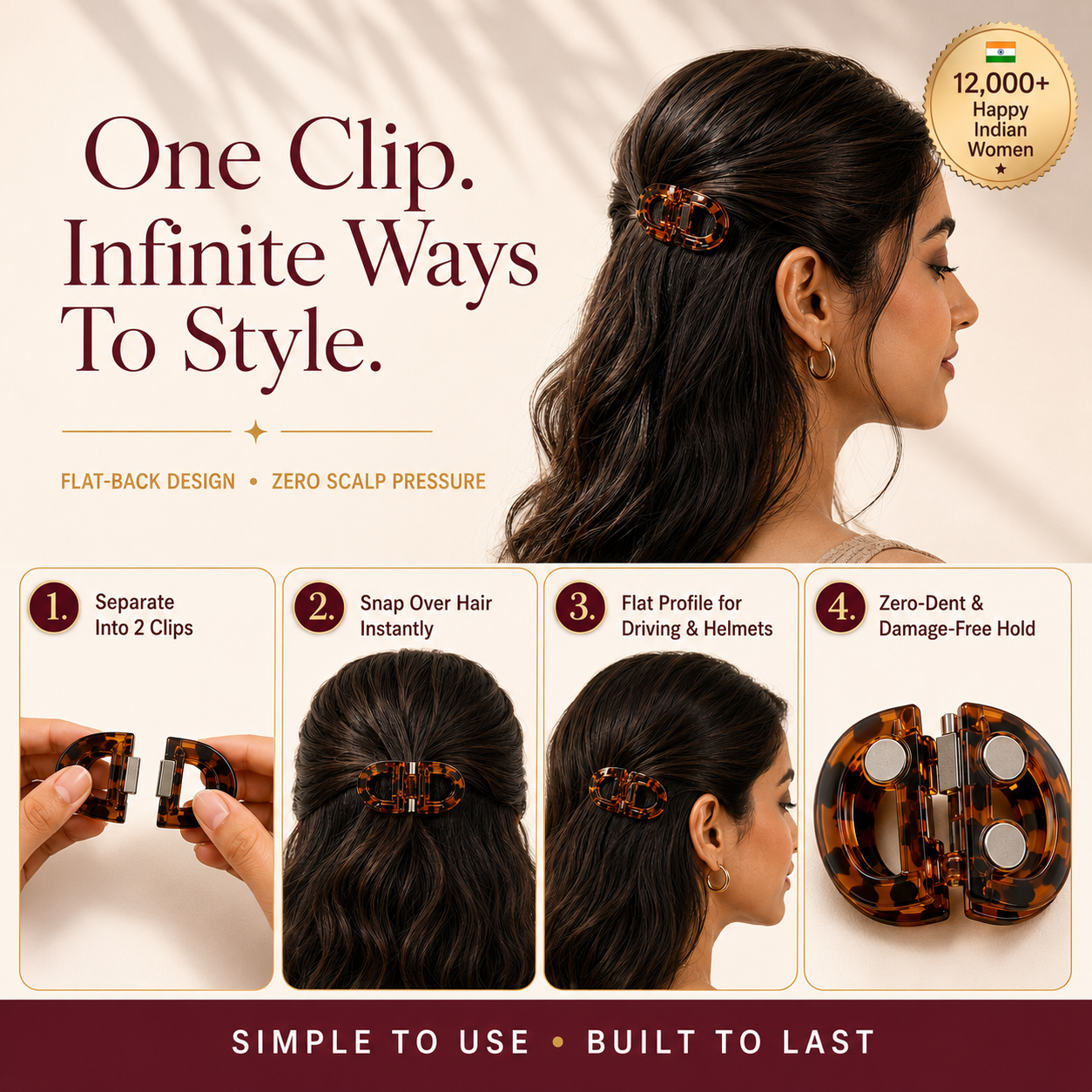 Klipso™ India's First Smart Hair Clips